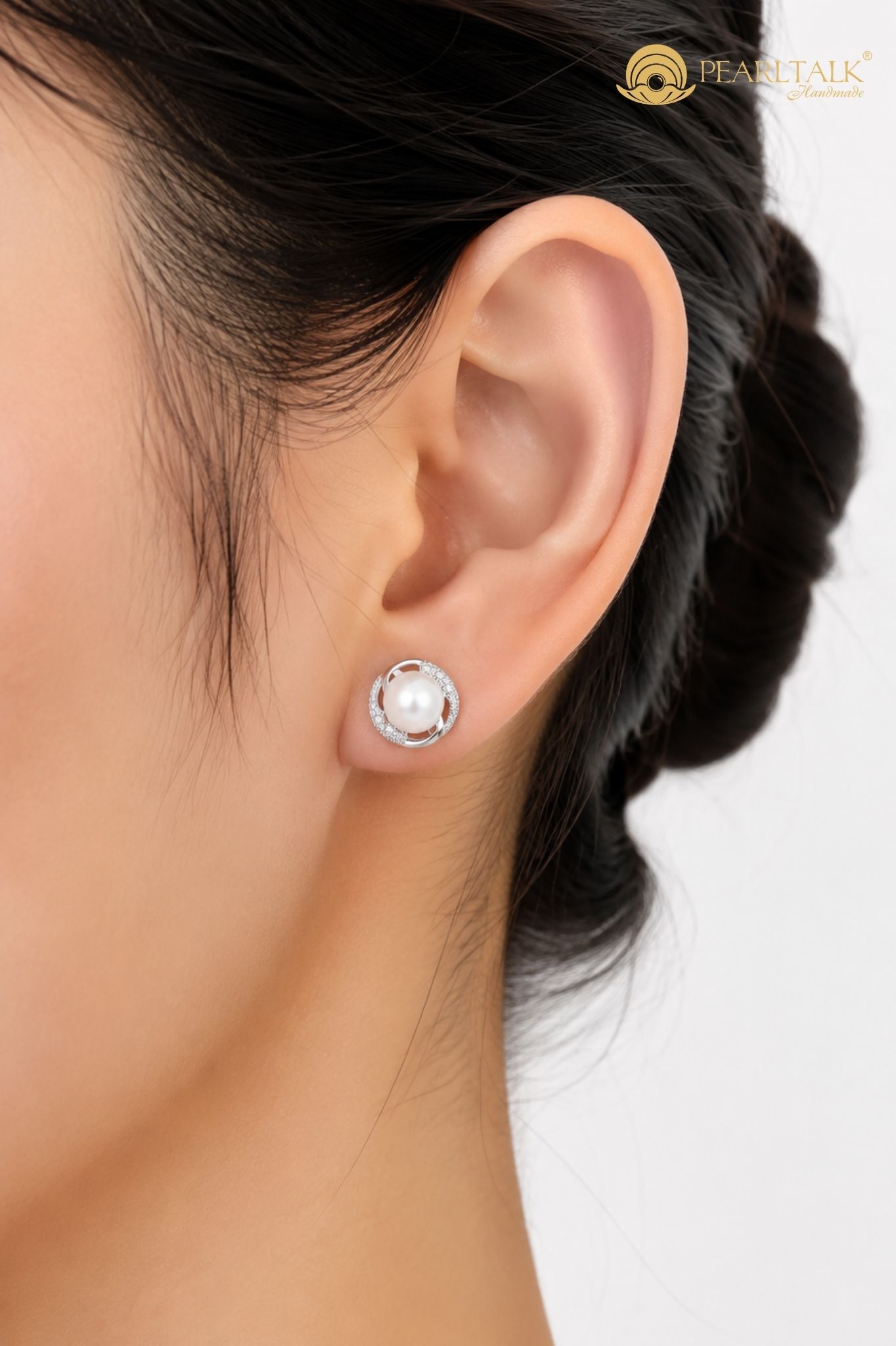 BÔNG TAI BẠC KIỂU BÁN NGUYỆT